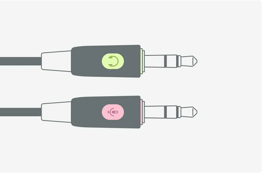 H110 Stereo Headset 3.5mm dual plug computer headset