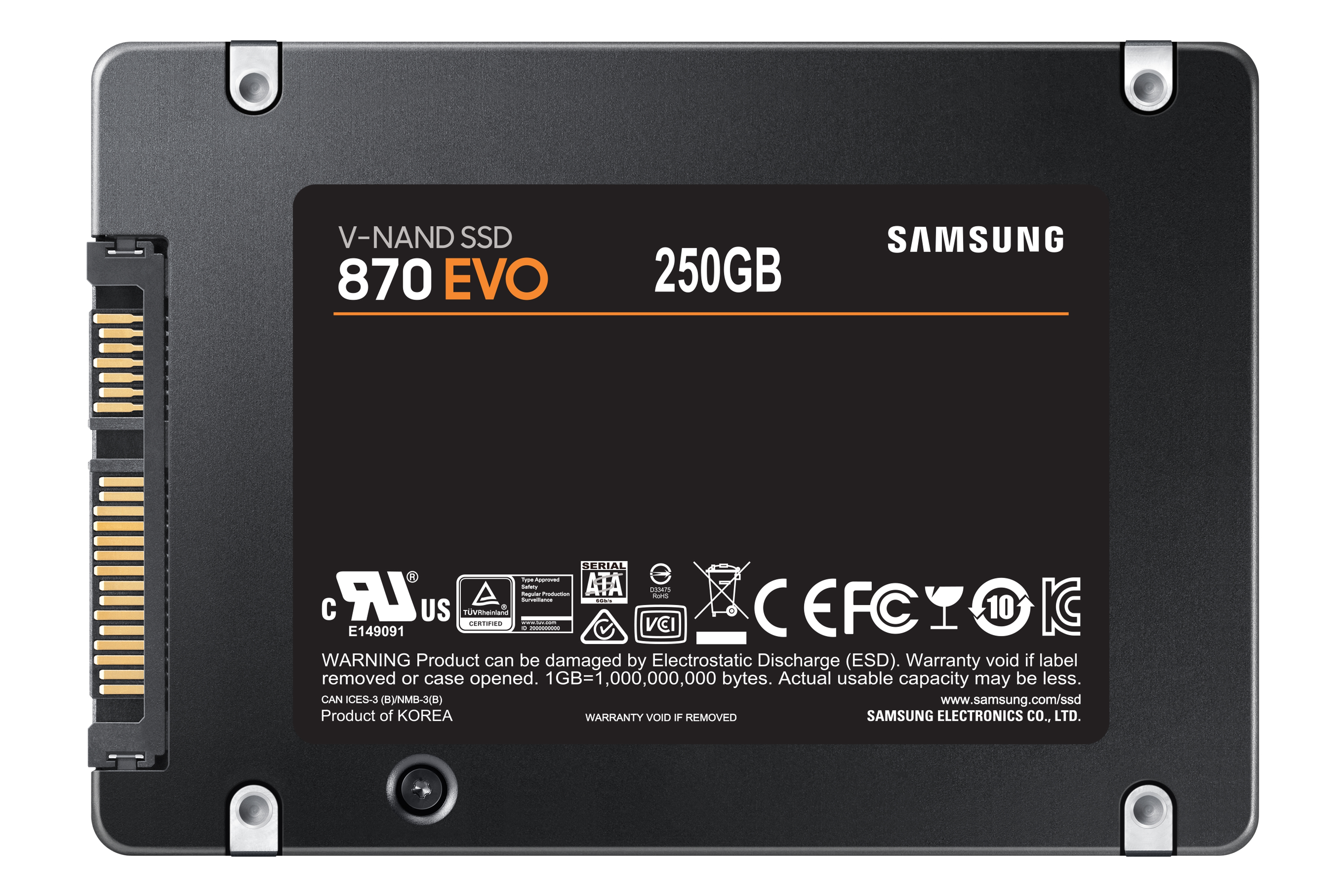 Samsung 870 EVO 250 GB 2.5" Serial ATA III V-NAND